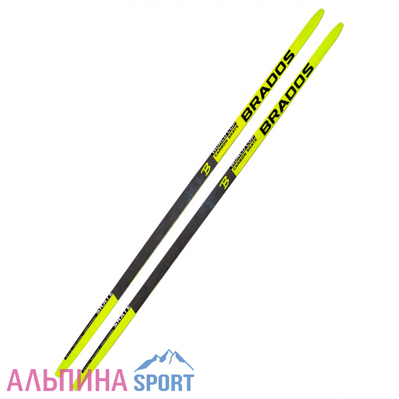 Лыжи гоночные BRADOS Carbon Skate yellow H1