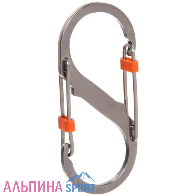 Карабин S-образный с двумя защёлками 8,6см