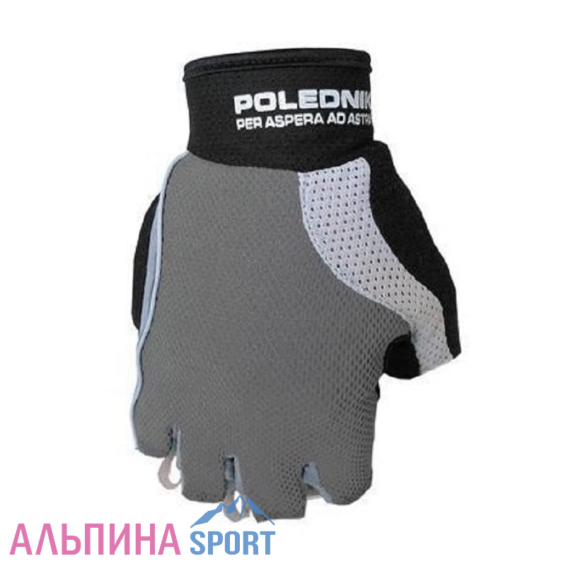 Велоперчатки Polednik SUPERGEL сетчатый верх, замшевая ладошка с гелем