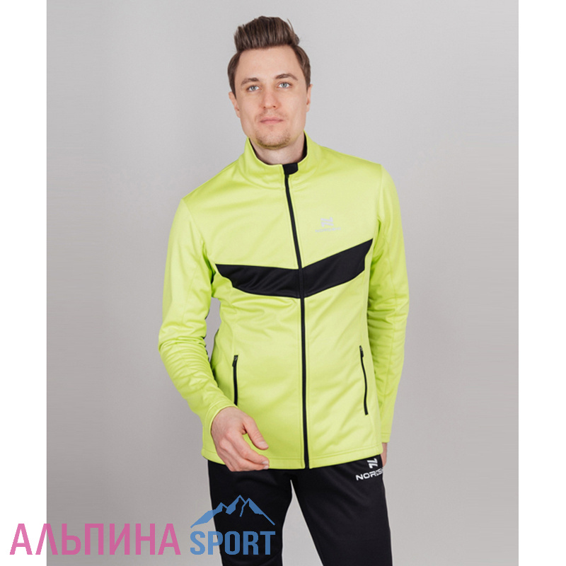 Разминочная куртка Nordski Base Lime/Black