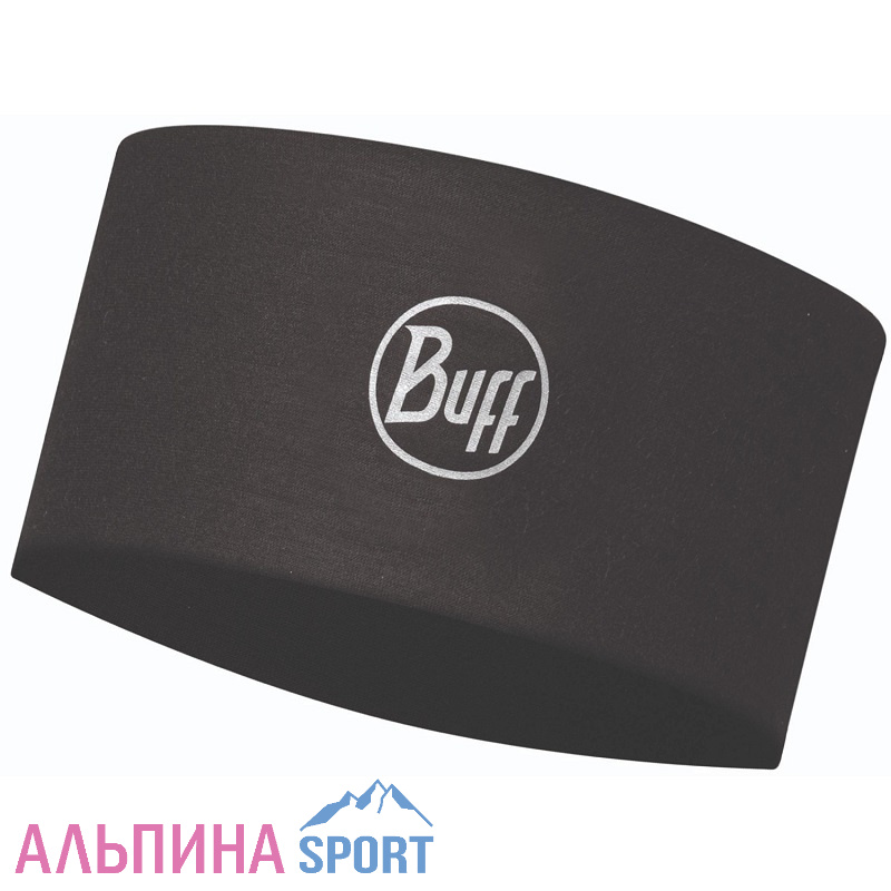 Повязка Buff CoolNet UV+ Wide Headband Solid Black