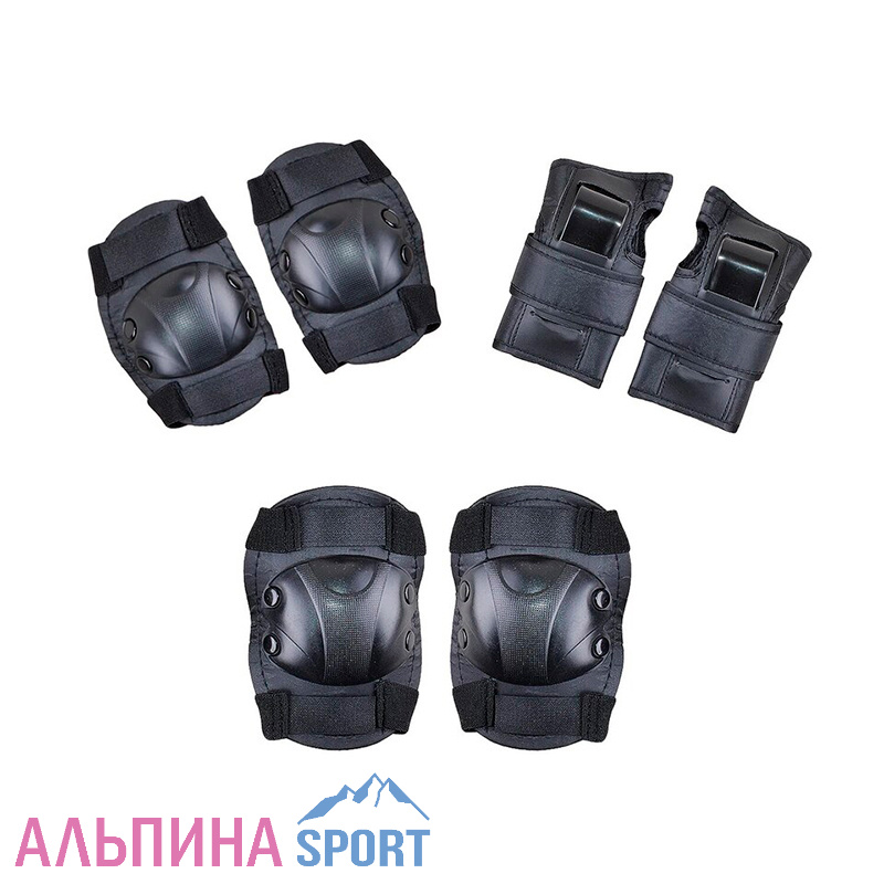 Защита роликовая 104B Black