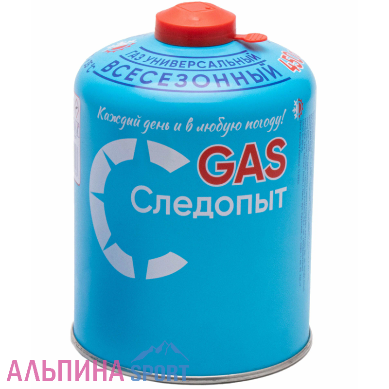 Баллон газовый Следопыт 450г резьбовой РОССИЯ
