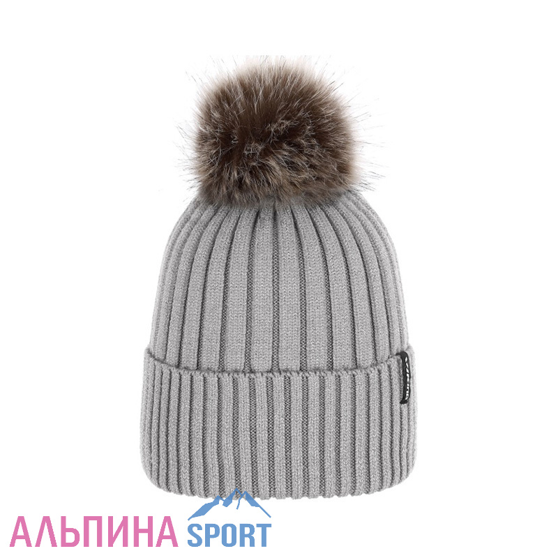 Шапка VIKING Hana Pompon Life Style Light Gray
