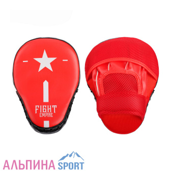 Лапа боксёрская FIGHT EMPIRE, 1 штцвет красный-чёрный3