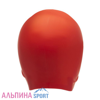 Шапочка для плавания Atemi, силикон (c ушами), красн, EC102_v03
