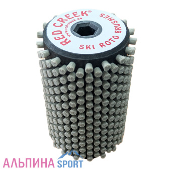 Щетка роторная RED CREEK 132 GREY FINE 100мм мягкий серый нейлон 7мм_v02