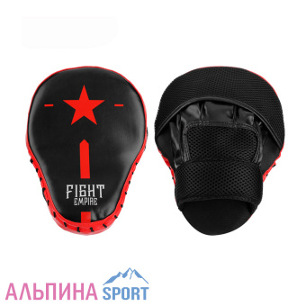 Лапа боксёрская FIGHT EMPIRE, 1 штцвет красный-чёрный1