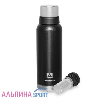 Термос Арктика американский дизайн с ситечком 1,2л черный_Site_v01