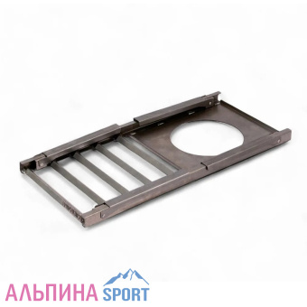 Решетка костровая Следопыт с подставкой под казан, усиленная_v02