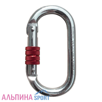 Карабин Манарага стальной овал с муфтой_v02