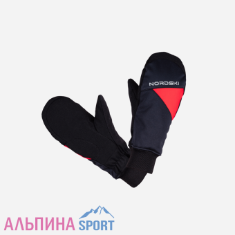 Теплые-лыжные-варежки-Nordski-Arctic-WS-black-red--1-