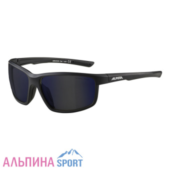 Очки солнцезащитные ALPINA Defey Black Matt Blue Mirror Cat.3_v01