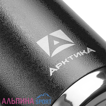 Термос Арктика американский дизайн 0,9л с ситечком черный_Site_v03