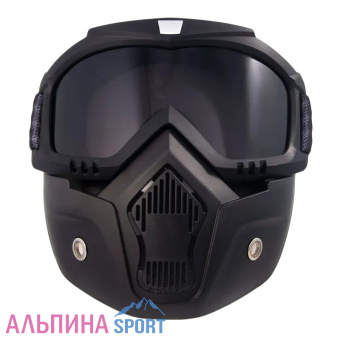 Маска мотоциклетная-снегоходная СЛЕДОПЫТ M7 линза grey_v02