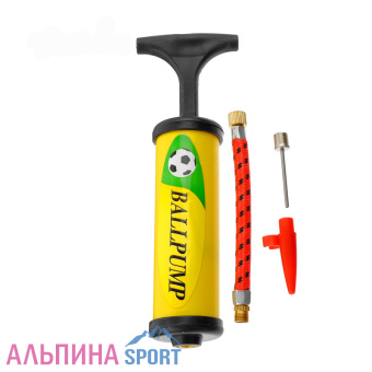 Насос для мячей, 15 см, 3 насадки-2