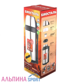 Термос Биосталь-СПОРТ универсальный с ручкой,1,8 л_v03