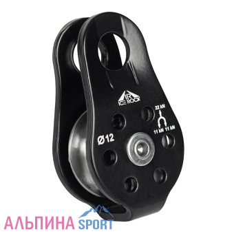 Блок-ролик Вертикаль с ф-щ с подшипником ролик нержавейка_v03