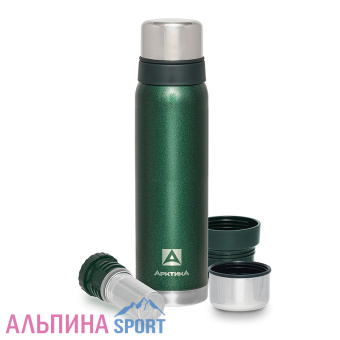 Термос Арктика американский дизайн 0,9л с ситечком зеленый_Site_v02