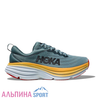 Кроссовки мужские HOKA BONDI 8 WIDE Goblin Blue-Mountain Spring_Site_v01