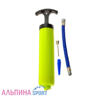 Насос универсальный-20 см- 2 насадки + шнур-цвета МИКС-lemon