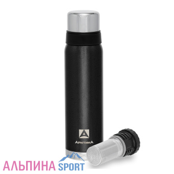 Термос Арктика американский дизайн 0,9л с ситечком черный_Site_v01