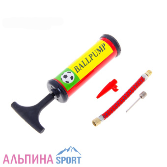 Насос для мячей, 15 см, 3 насадки-6