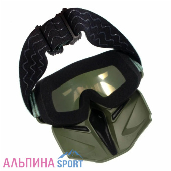 Маска мотоциклетная-снегоходная СЛЕДОПЫТ M6 линза chrome chamelion_v07