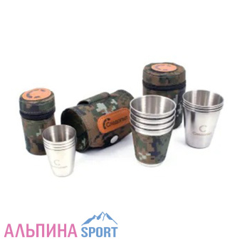 Рюмка-стопка СЛЕДОПЫТ 25 мл в тубе из oxford camo pixel_v04