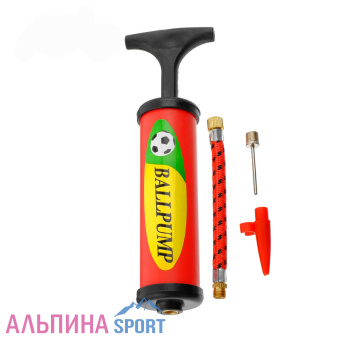 Насос для мячей, 15 см, 3 насадки-1