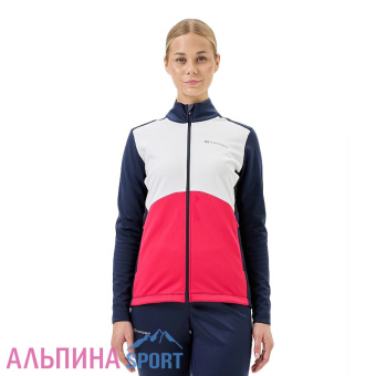 Тренировочная куртка Nordski Advance White-Pink-Blueberry W_v01