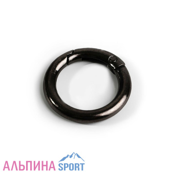 Карабин-кольцо-20мм-черный